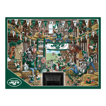 New York Jets Barnyard Fans Puzzle - 500 PC
