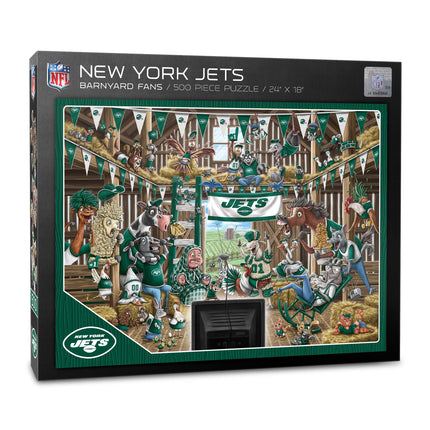 New York Jets Barnyard Fans Puzzle - 500 PC