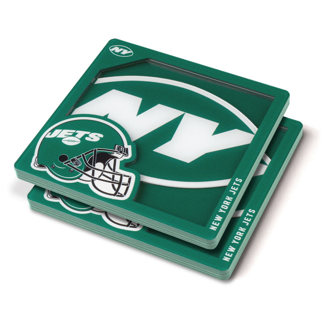 New York Jets 3D Logo Series Coasters