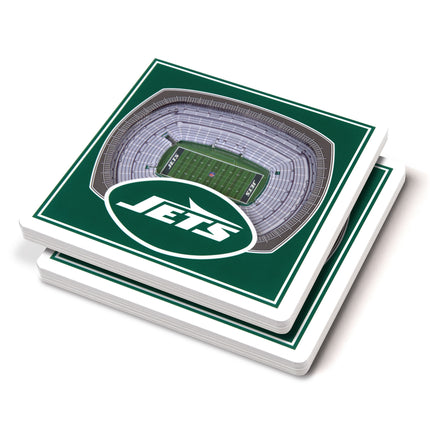 New York Jets 3D Stadium View Coasters