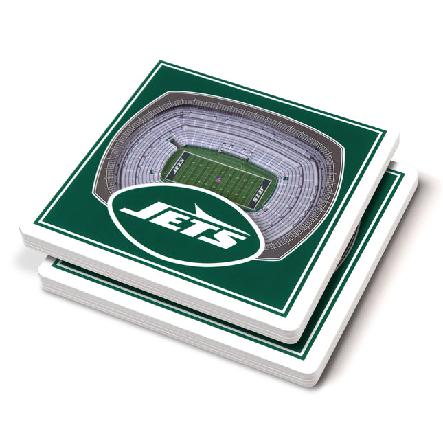 New York Jets 3D Stadium View Coasters