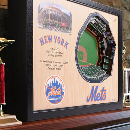 New York Mets 25 Layer Stadium Art