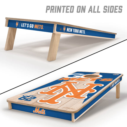 New York Mets Cornhole Boards 2x4
