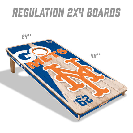 New York Mets Cornhole Boards 2x4