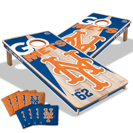 New York Mets Cornhole Boards 2x4