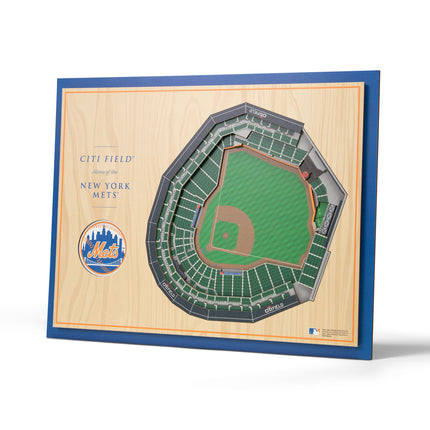New York Mets 5-Layer 3D StadiumView Wall Art