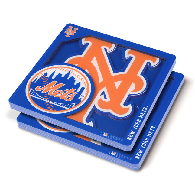 New York Mets 3D Logo Series Coasters
