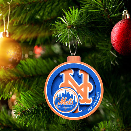 New York Mets 3D Logo Series Ornament