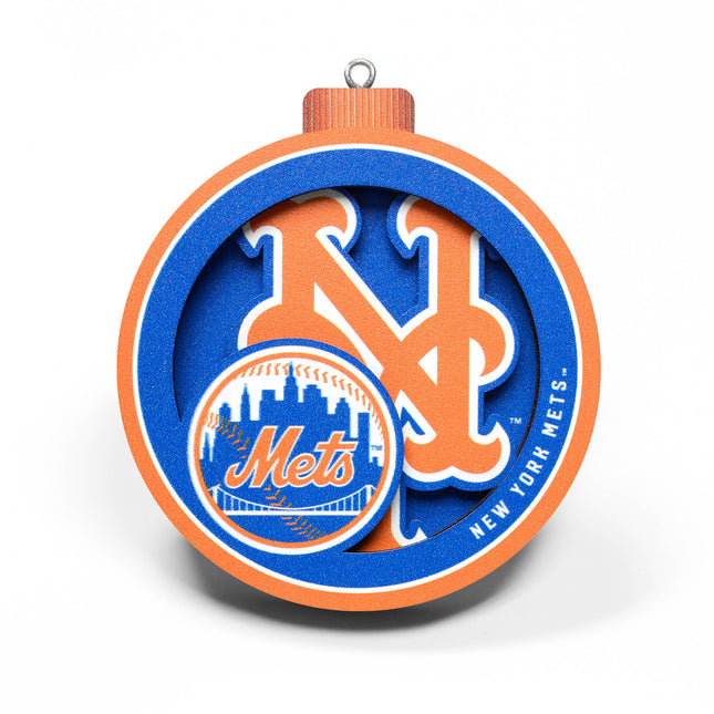 New York Mets 3D Logo Series Ornament