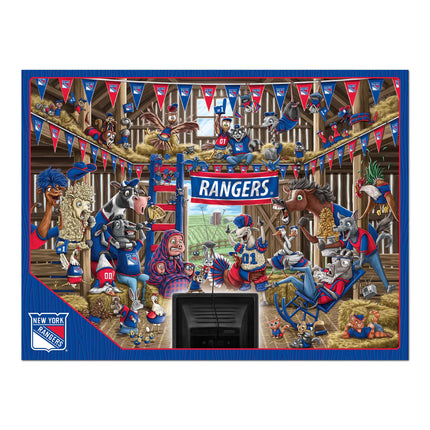 New York Rangers Barnyard Fans Puzzle - 500 PC