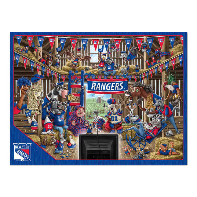 New York Rangers Barnyard Fans Puzzle - 500 PC
