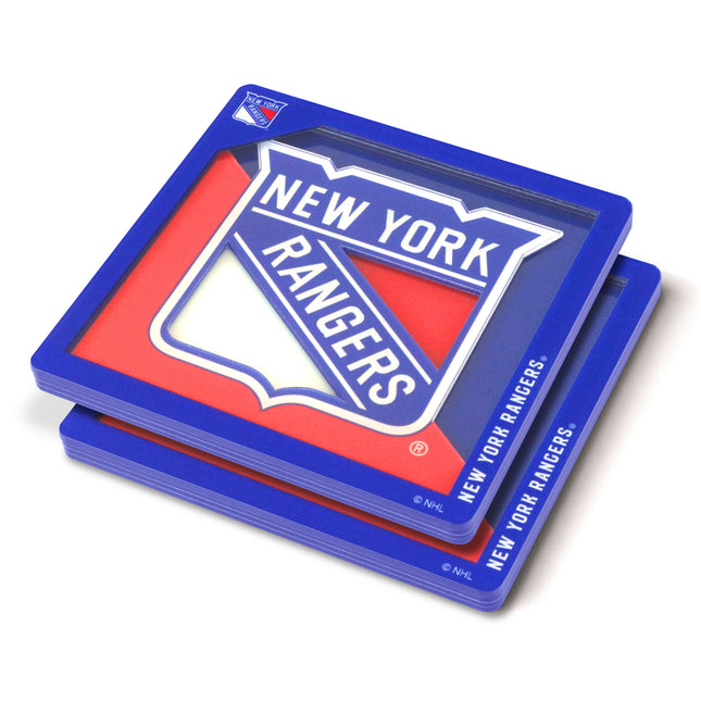 New York Rangers 3D Logo Series Coasters