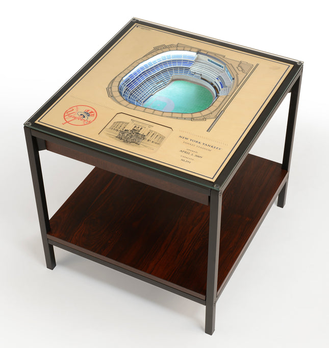 New York Yankees 25 Layer Stadium View Lighted End Table