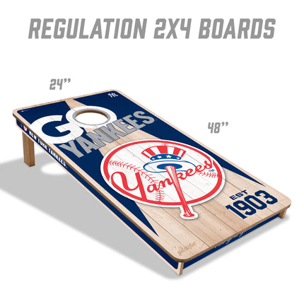 New York Yankees Cornhole Boards 2x4