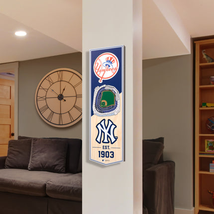 New York Yankees 3D Stadium 6x19 Banners