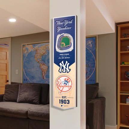 New York Yankees 8x32 3D Stadium Banner