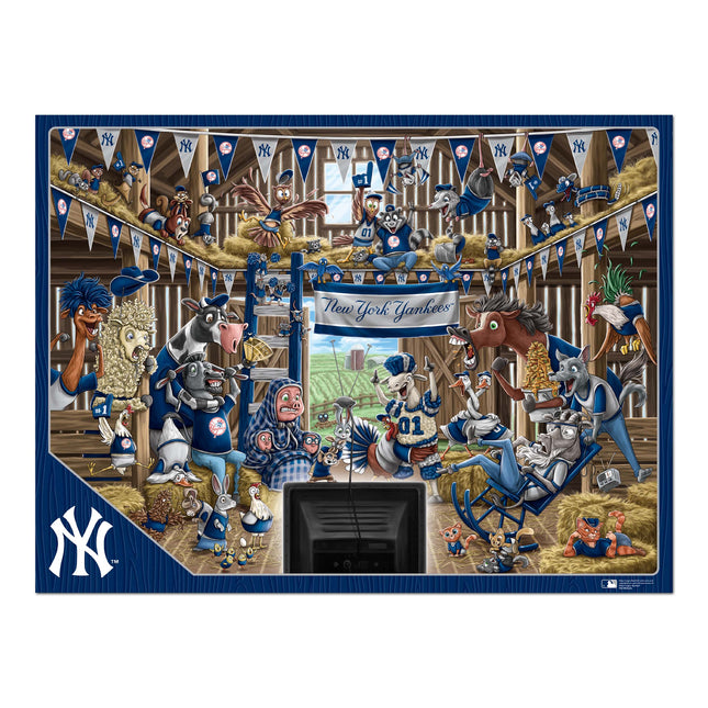 New York Yankees Barnyard Fans Puzzle - 500 PC