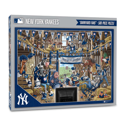 New York Yankees Barnyard Fans Puzzle - 500 PC
