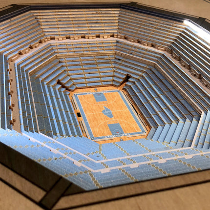 North Carolina Tar Heels 25-Layer StadiumView End Table