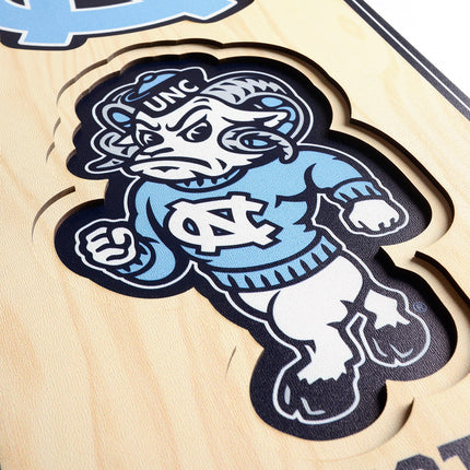 North Carolina Tar Heels 8x32 3D Stadium Banner