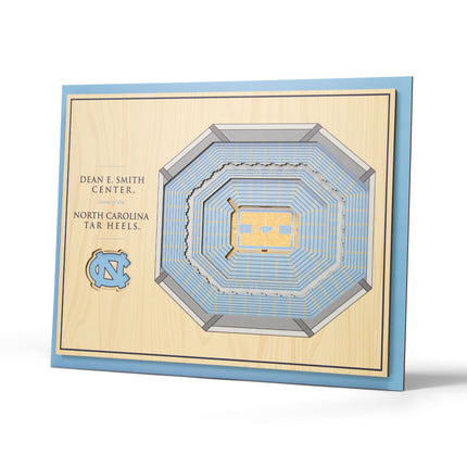 North Carolina Tar Heels 5-Layer 3D StadiumView Wall Art
