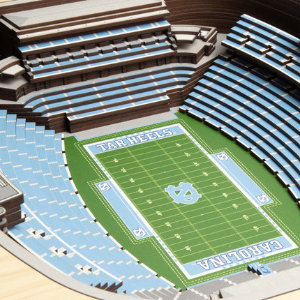 North Carolina Tar Heels 25-Layer StadiumViews 3D Wall Art
