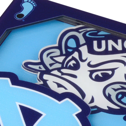 North Carolina Tar Heels 3D Logo Series Coasters