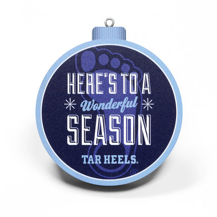 North Carolina Tar Heels 3D Logo Series Ornament