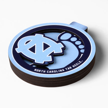 North Carolina Tar Heels 3D Logo Series Ornament