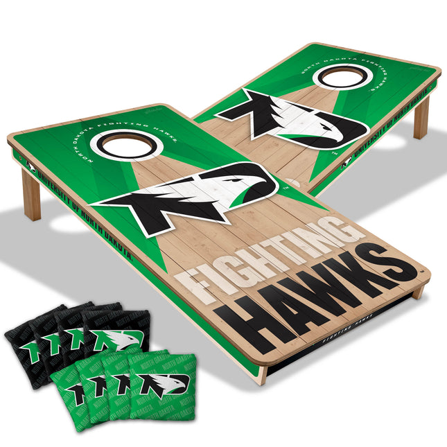 North Dakota Fighting Hawks 2x4 Slogan Series Cornhole Boards