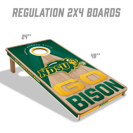 North Dakota State Bison 2x4 Slogan Series Cornhole Boards
