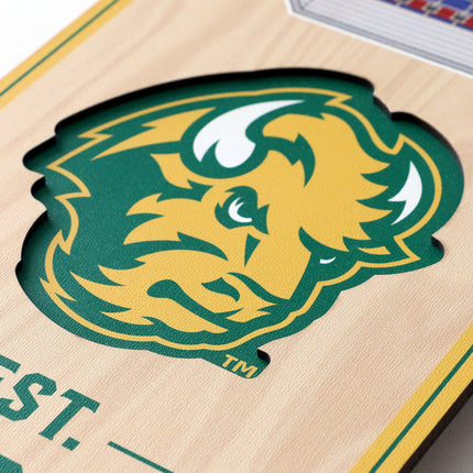 North Dakota State Bison 3D Stadium 6x19 Banners