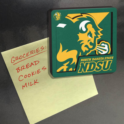 North Dakota State Bison 3D Logo Series Magnet