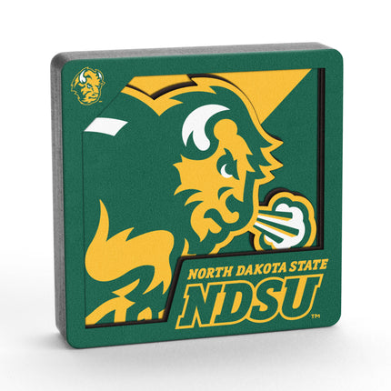 North Dakota State Bison 3D Logo Series Magnet