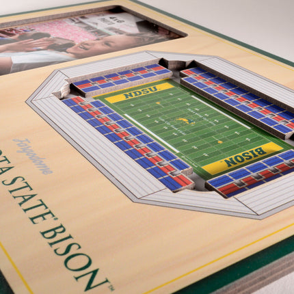 North Dakota State Bison 3D StadiumView Picture Frame