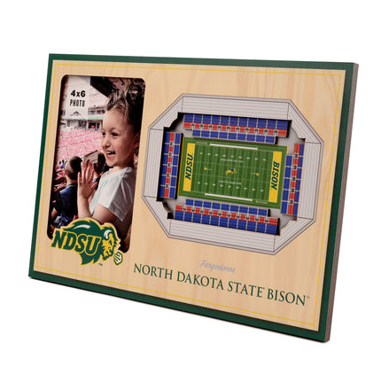 North Dakota State Bison 3D StadiumView Picture Frame