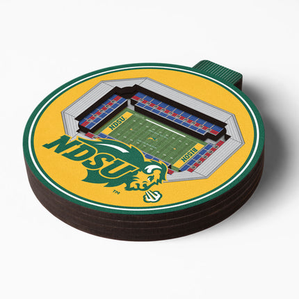 North Dakota State Bison 3D StadiumView Ornaments