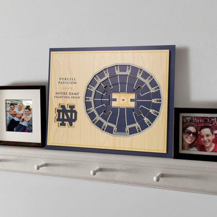 Notre Dame Fighting Irish 5-Layer 3D StadiumView Wall Art
