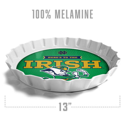 Notre Dame Fighting Irish Bottle Cap Serving Tray