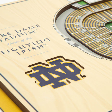 Notre Dame Fighting Irish 5-Layer 3D StadiumView Wall Art
