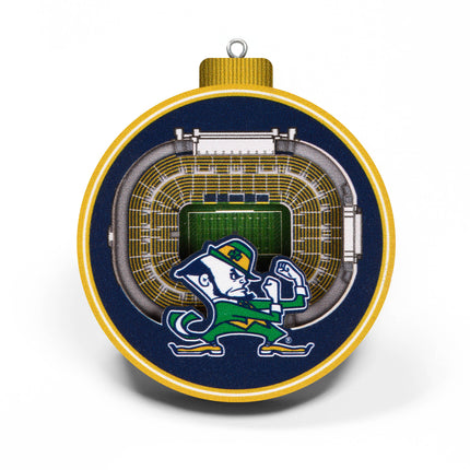 Notre Dame Fighting Irish 3D StadiumView Ornaments
