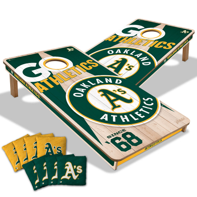 Oakland Athletics Cornhole Boards 2x4