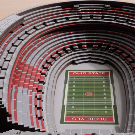 Ohio State Buckeyes 25-Layer StadiumViews 3D Wall Art