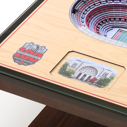 Ohio State Buckeyes 25-Layer StadiumView End Table