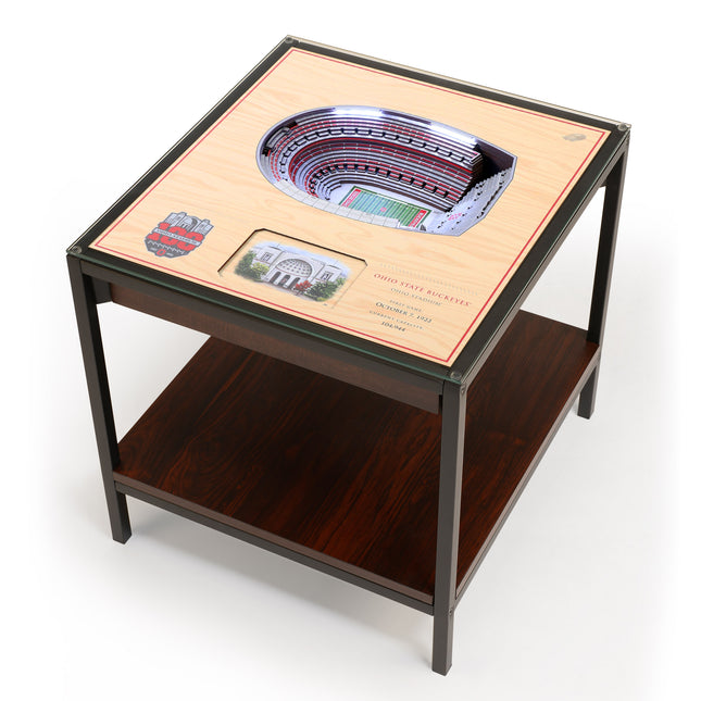 Ohio State Buckeyes 25-Layer StadiumView End Table