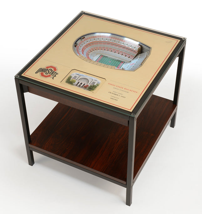 Ohio State Buckeyes 25-Layer StadiumView End Table
