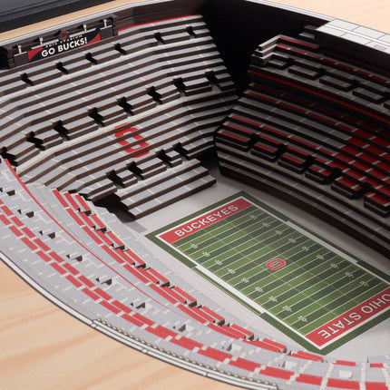 Ohio State Buckeyes 25-Layer StadiumViews 3D Wall Art