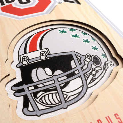 Ohio State Buckeyes 8x32 3D Stadium Banner