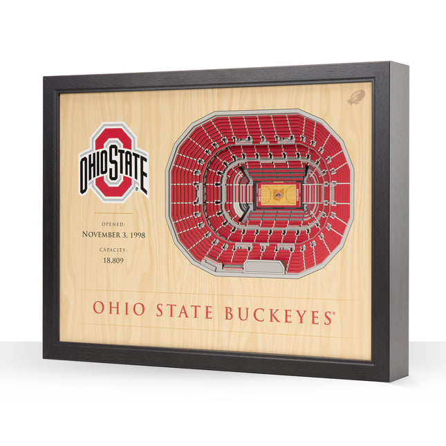 Ohio State Buckeyes 25-Layer StadiumViews 3D Wall Art