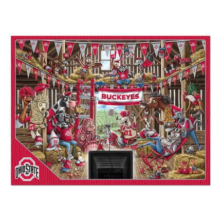 Ohio State Buckeyes Barnyard Fans Puzzle - 500 PC